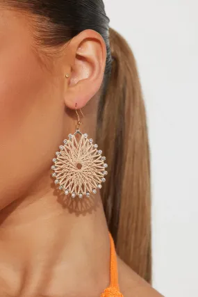 Tropical Escape Earrings - Tan