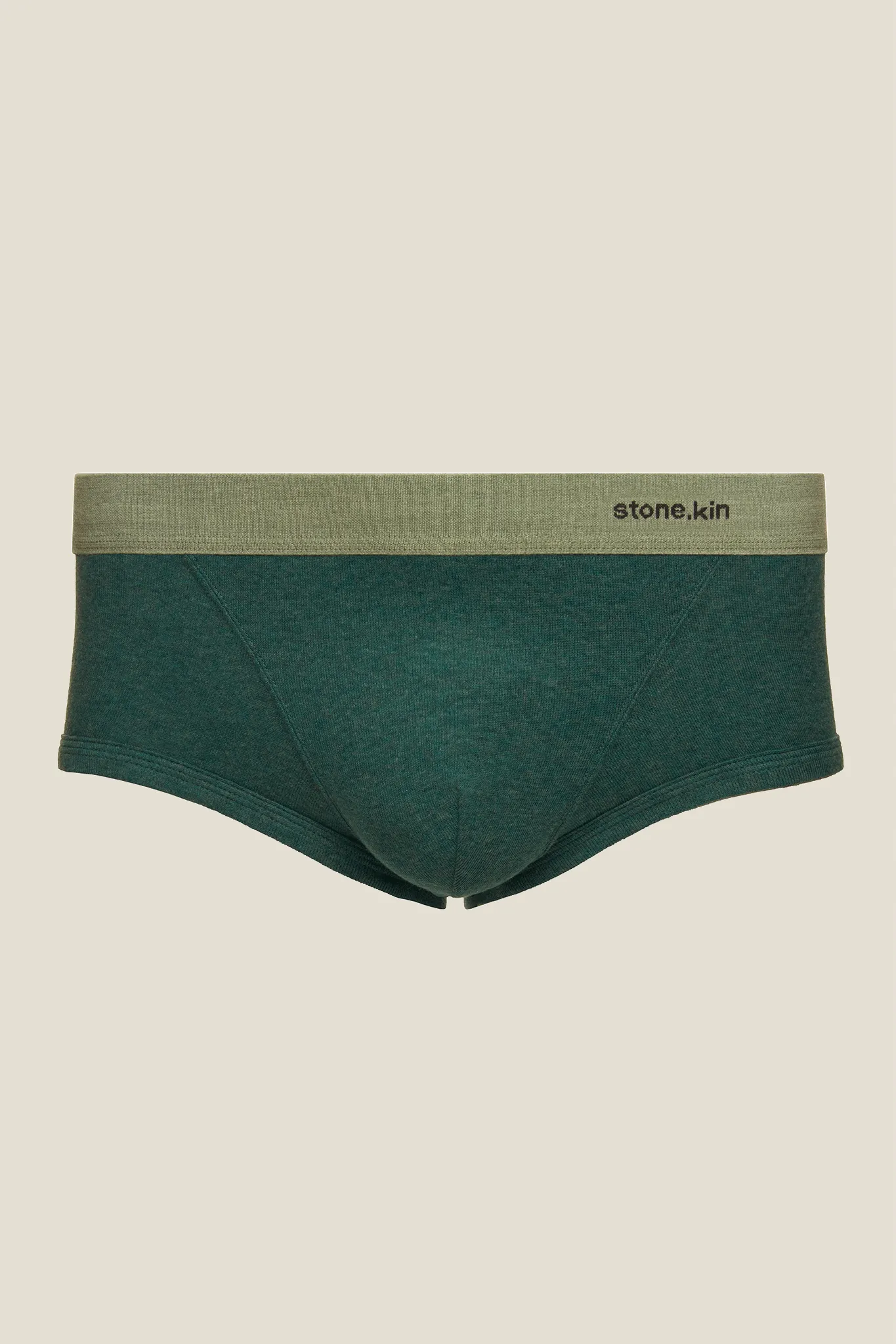 Trunk in Organic Cotton Rib - Teal & Sage