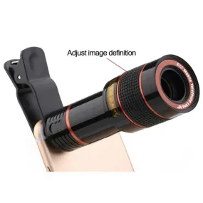 Universal Clip 12X Zoom Smartphone Camera Lens Telescope Lens