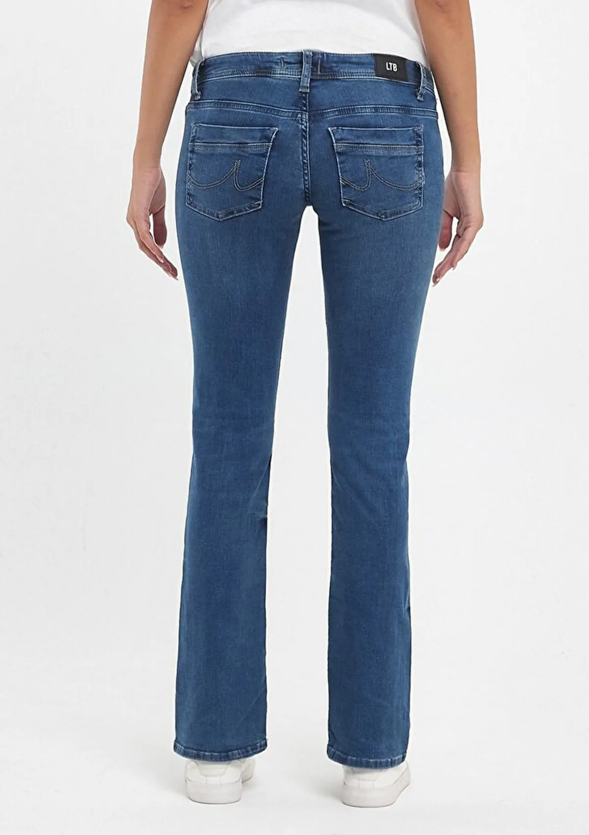 Valerie Blue Lapis Low Rise Baby Bootcut Jean