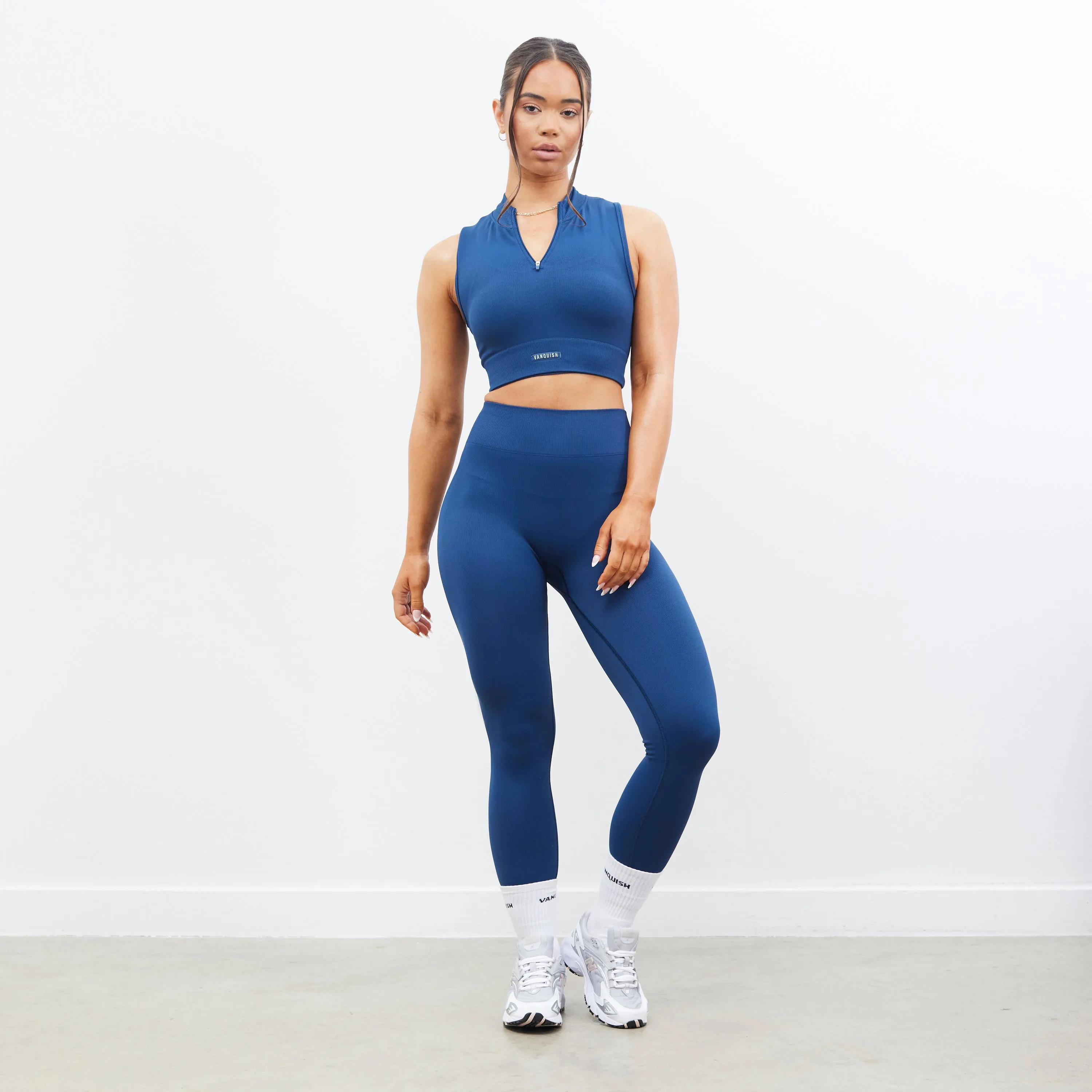 Vanquish Essential Midnight Blue Seamless Leggings