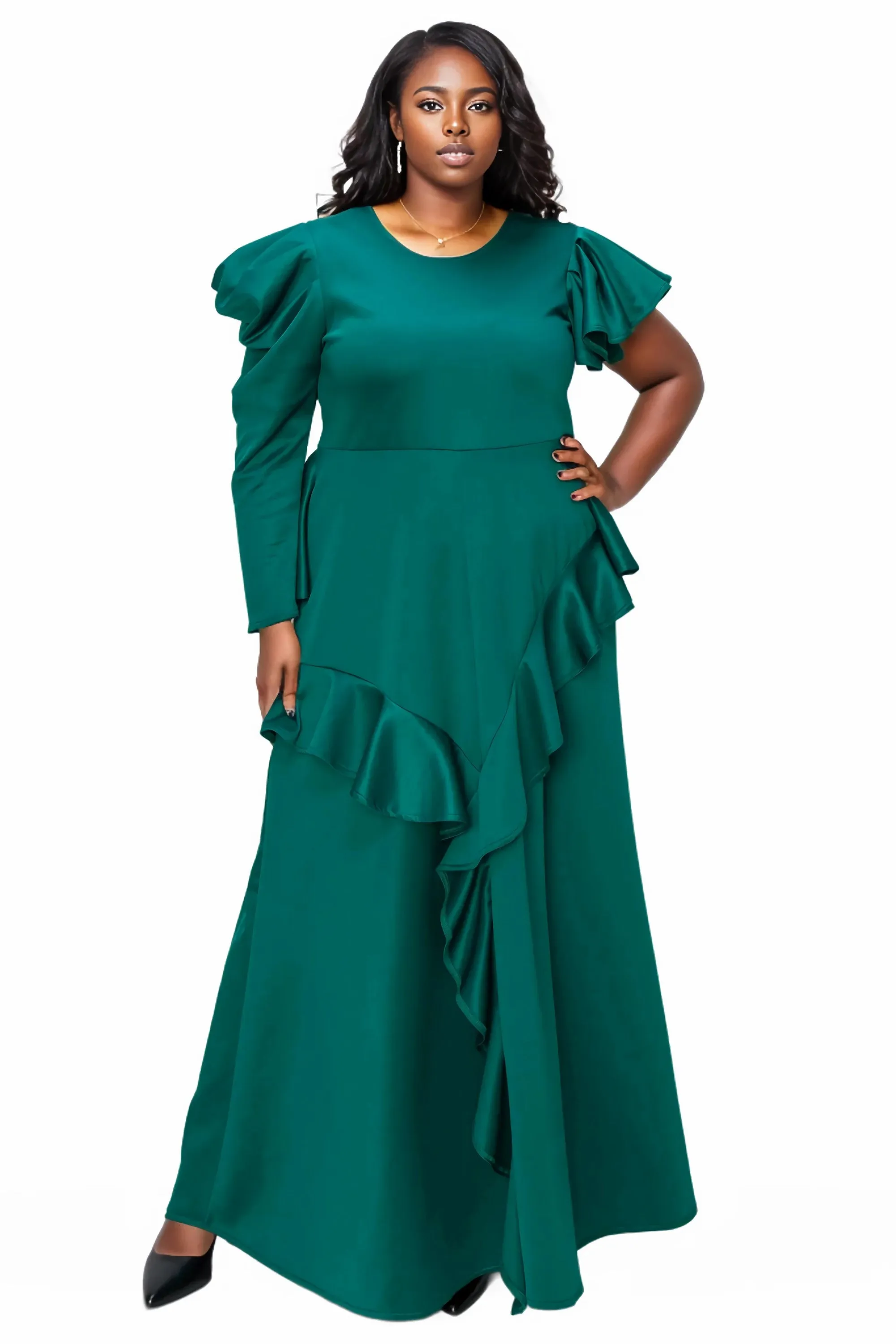 Vivienne Ruffled Maxi Dress