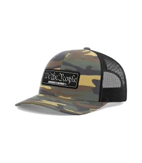 We The People Premium Leather Patch Hat