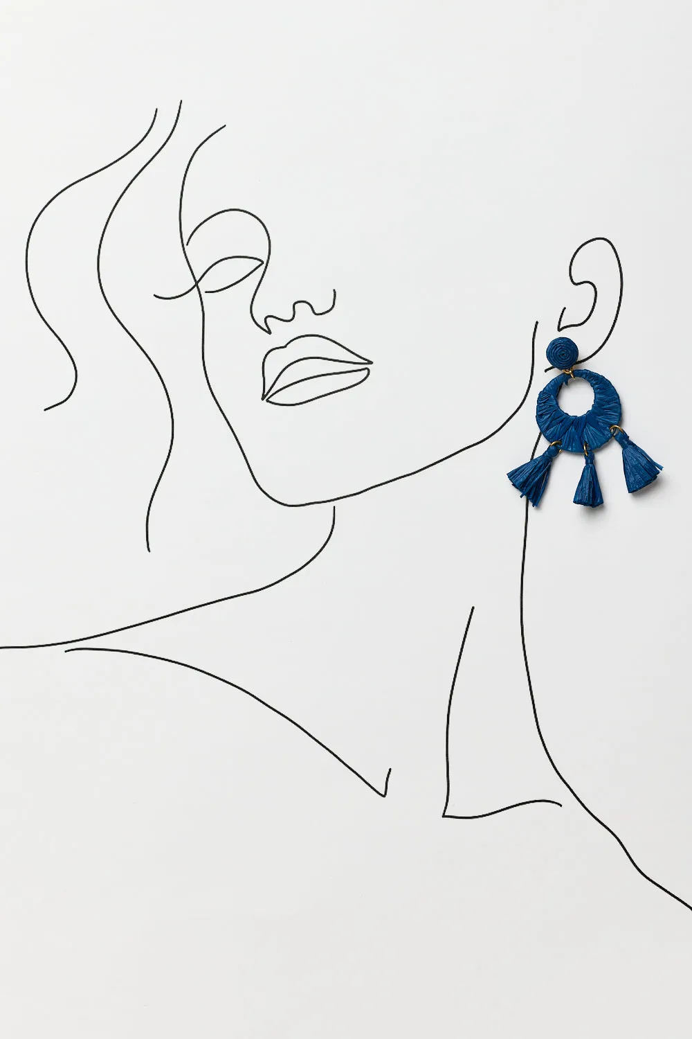 Willow Earrings in Navy