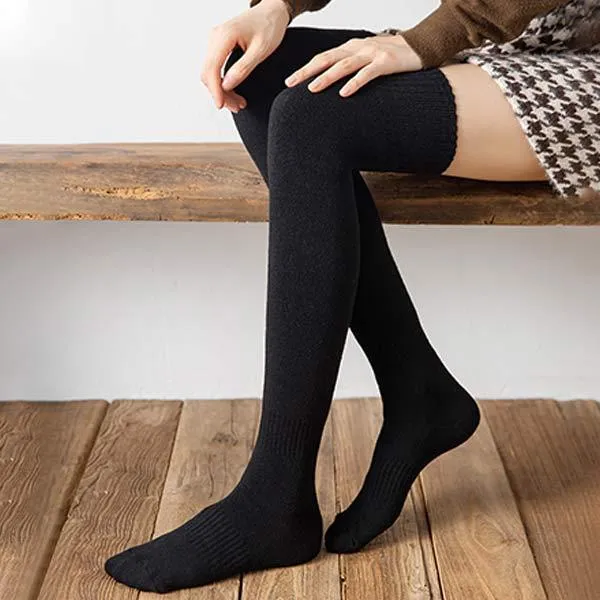 Women'S Autumn And Winter Thickened Knee Pad Cotton Socks 52103327C