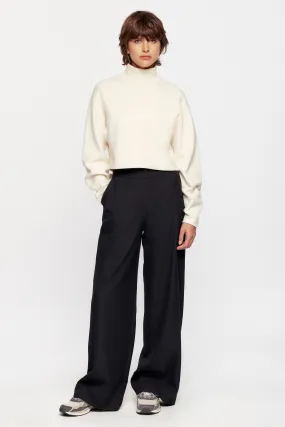 Women's Nuba Crepe Trouser in Black