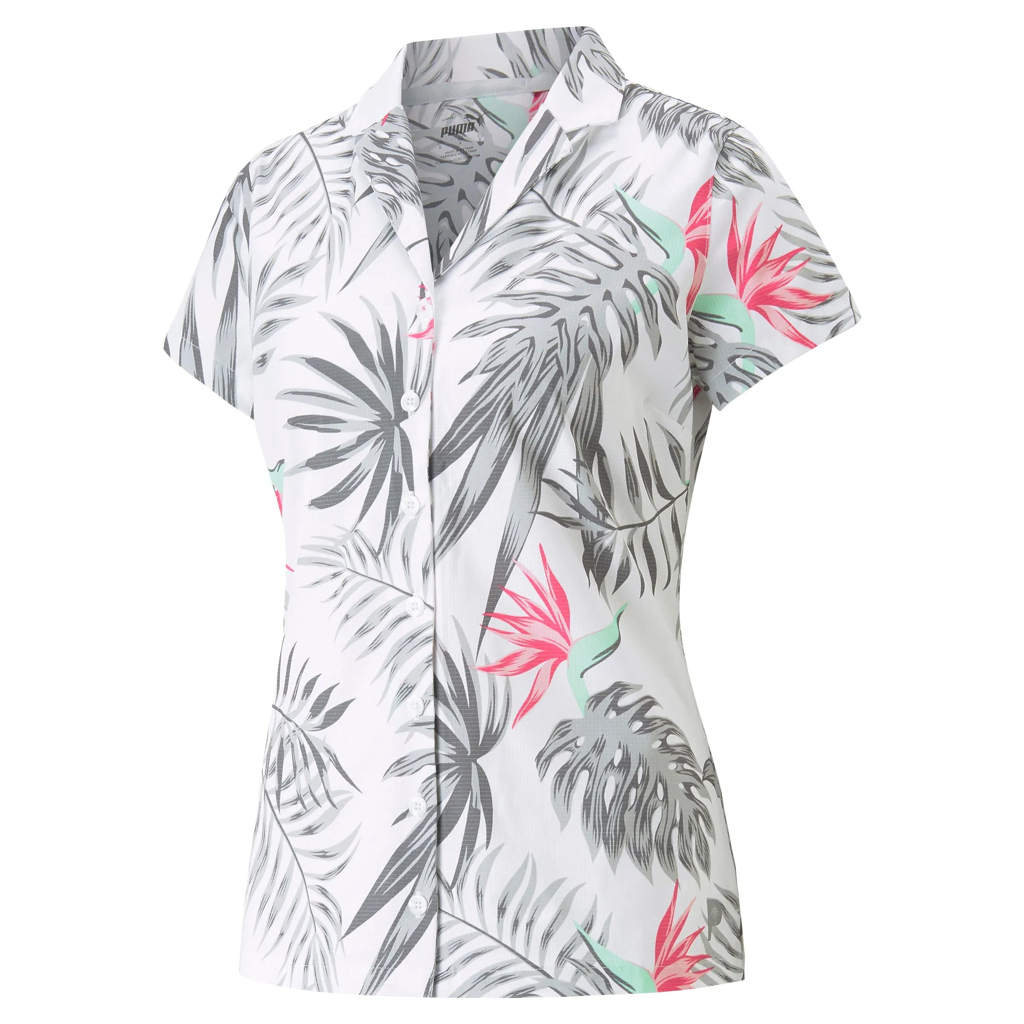 Women's Puma x PTC Paradise Camp Golf Shirt