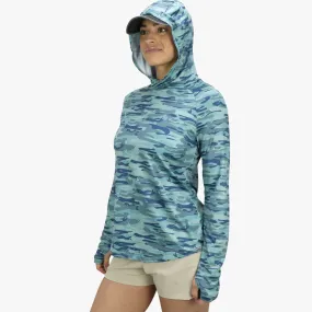 Women's Tactical Camo  Hooded LS Performance Shirt