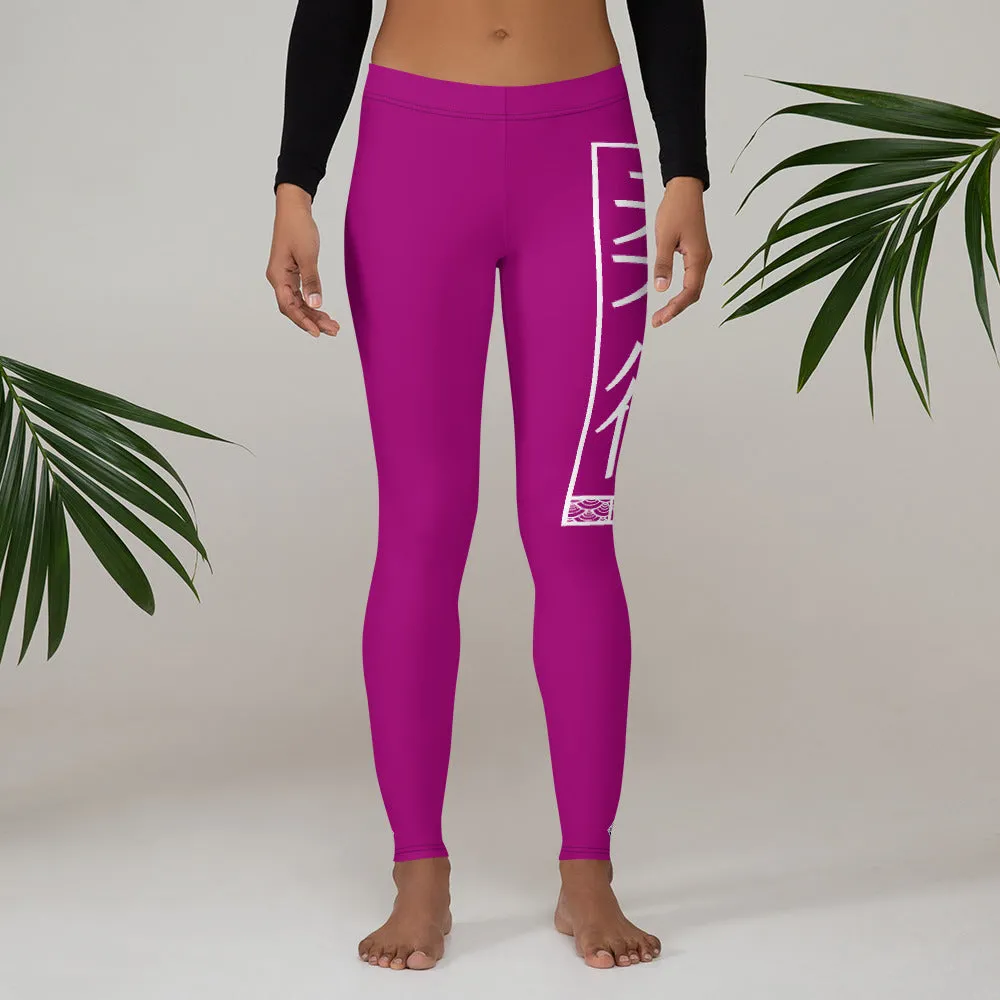 Women's Yoga Pants Workout Leggings For Jiu Jitsu 014 - Fresh Eggplant