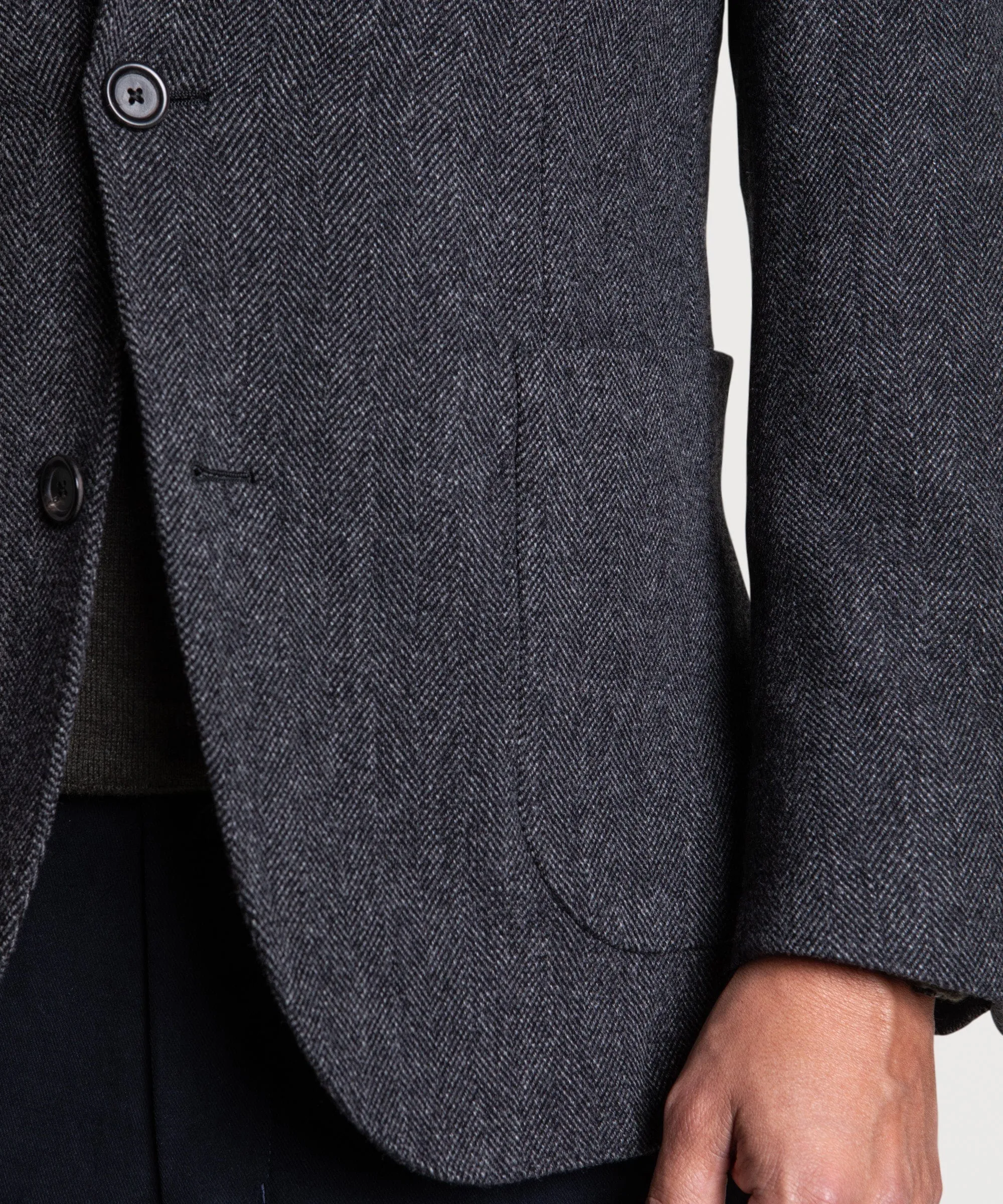 Wool Herringbone Jacket