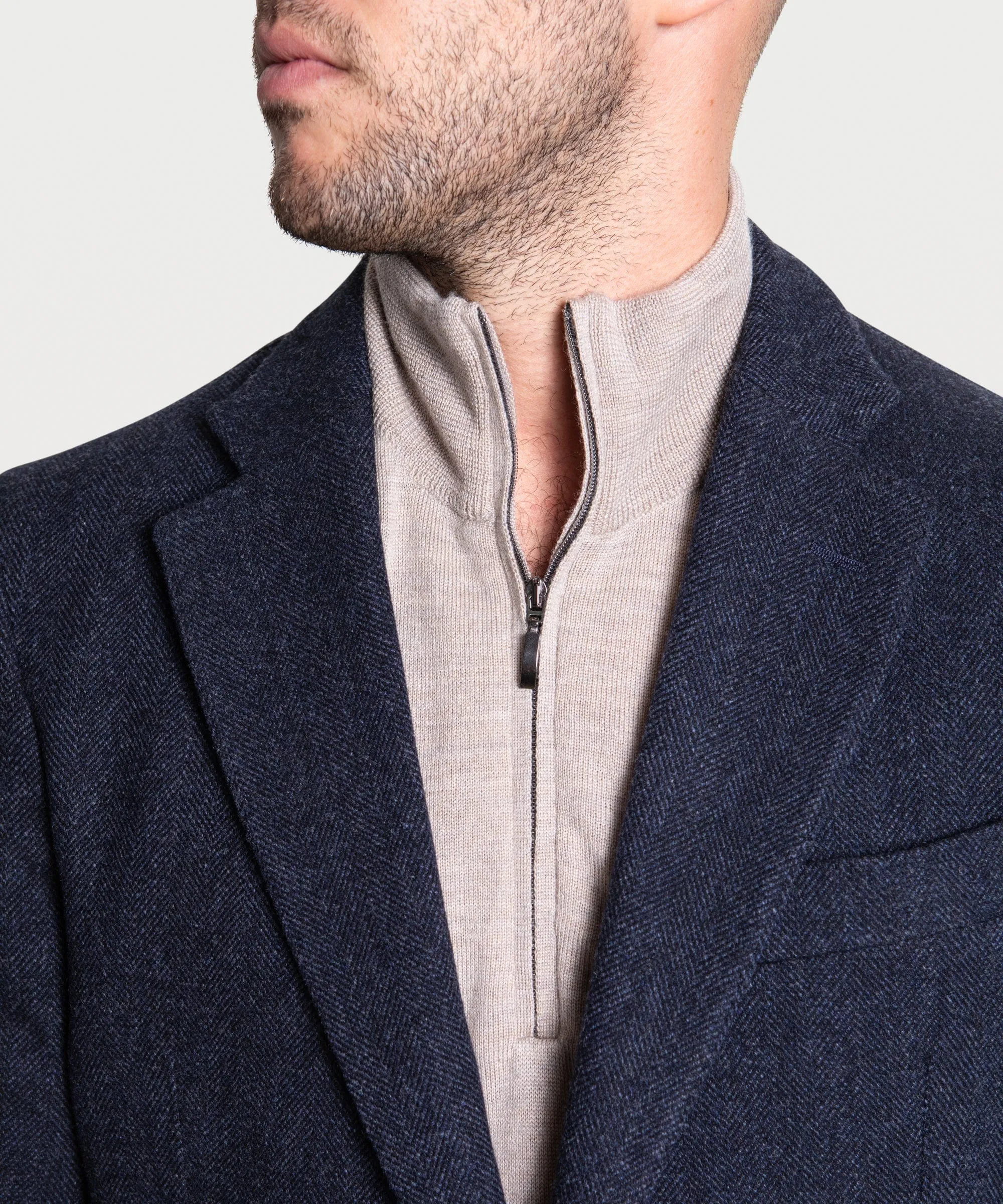 Wool Herringbone Jacket