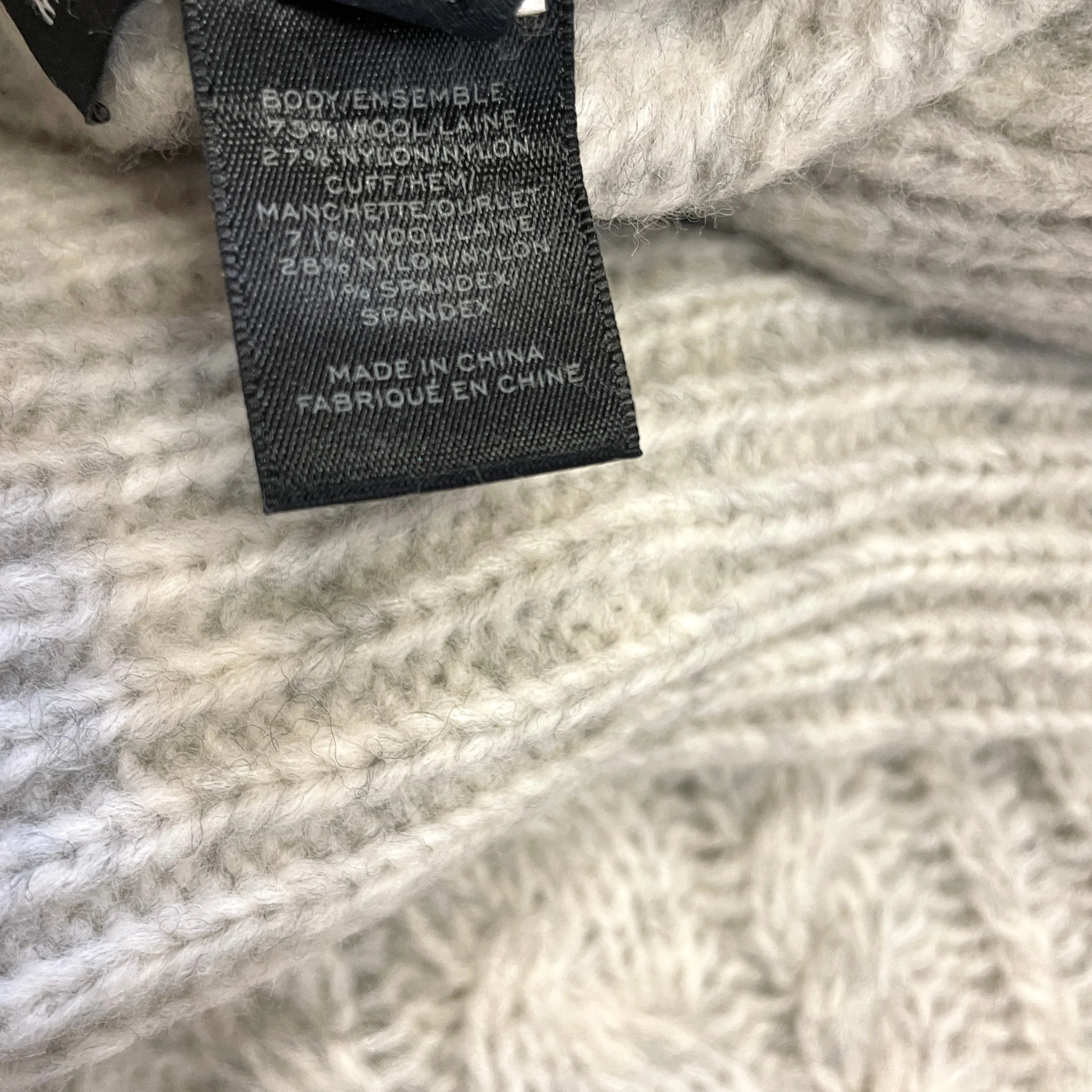 Y2K Marc by Marc Jacobs Vintage Designer Chunky Cable Knit Sweater with Detachable Scarf